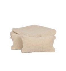 Set pătură și perne Almond din lână